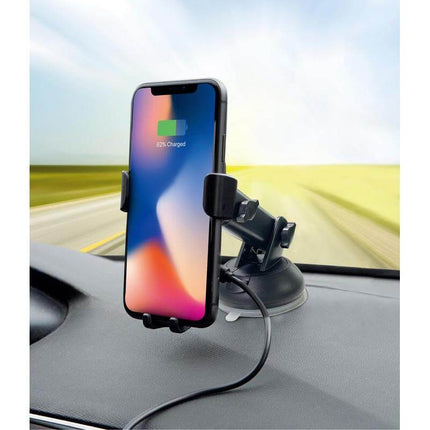 ITSK 1174Toolmart GiftsSKROSS Car Holder & Wireless Charger - Black