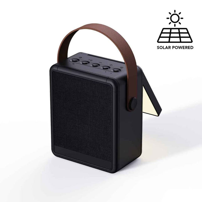 ITSP 1189Toolmart GiftsSOLA - @memorii RCS Recycled Solar Speaker & Lamp - Black