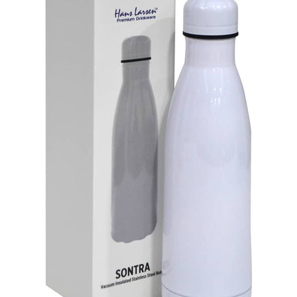 DWHL 347Toolmart GiftsSONTRA - Hans Larsen Double Wall Stainless Water Bottle - White