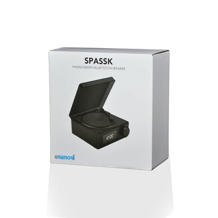 ITSP 1179Toolmart GiftsSPASSK - @memorii Phonograph Bluetooth Speaker - Black