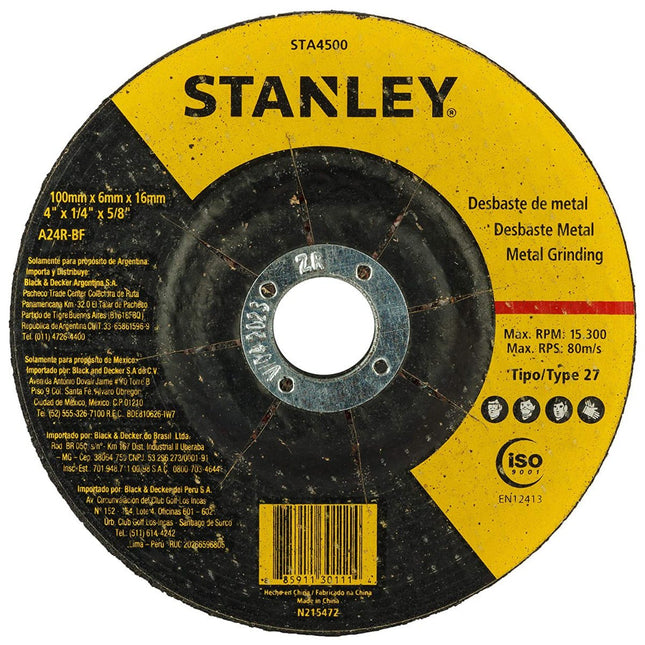 STA4500STANLEYSTA4500 | قرص قص المعادن 100مم