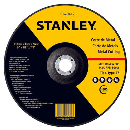 STA8060STANLEYSTA8060 | قرص قص المعادن 105مم