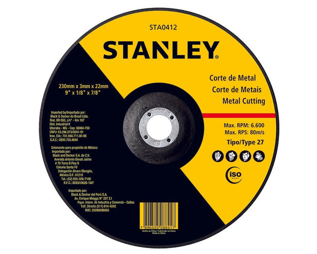 STA8060STANLEYSTA8060 | قرص قص المعادن 105مم