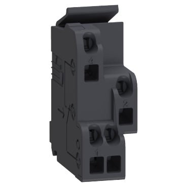 29450Schneider Electricstandard auxiliary contact, circuit breaker status OF/SD/SDE/SDV | 1 changeover contact type, screwless spring terminals