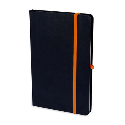 NBSN 107Toolmart GiftsSUKH - SANTHOME A5 Hardcover Ruled Notebook Black - Orange