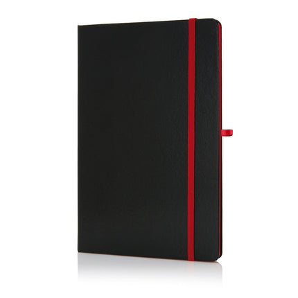 NBSN 106Toolmart GiftsSUKH - SANTHOME A5 Hardcover Ruled Notebook Black - Red