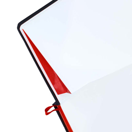 NBSN 106Toolmart GiftsSUKH - SANTHOME A5 Hardcover Ruled Notebook Black - Red