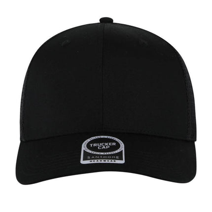 HWSN 507Toolmart GiftsSWIFT - Santhome 6 Panel Trucker Cap - Black