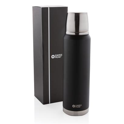 DWSW 101Toolmart GiftsSwiss Peak ELITE - 1 L Copper Vacuum Flask - Black