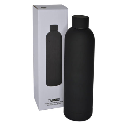 DWGL 3101Toolmart GiftsTAUNUS - Soft Touch Insulated Water Bottle - 750ml - Black