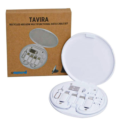 MTST 1127Toolmart GiftsTAVIRA - @memorii Recycled Multi - Cable Set - White