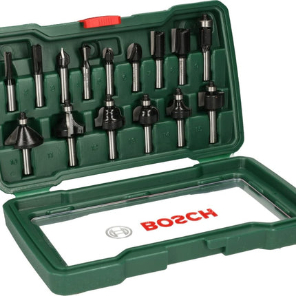 2607019469Bosch ToolsTC براين راوتر shank 8mm - 15 قطعة | 2607019469