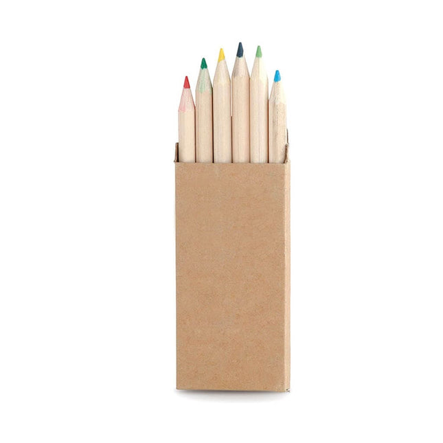 STMK 102Toolmart GiftsTERVEL - Set of 6 Color Pencils in natural cardboard box