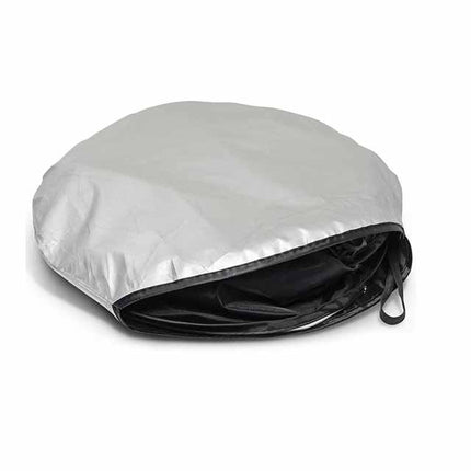 UI 1212Toolmart GiftsTIPATO Silver / Black Polyester Sunshades