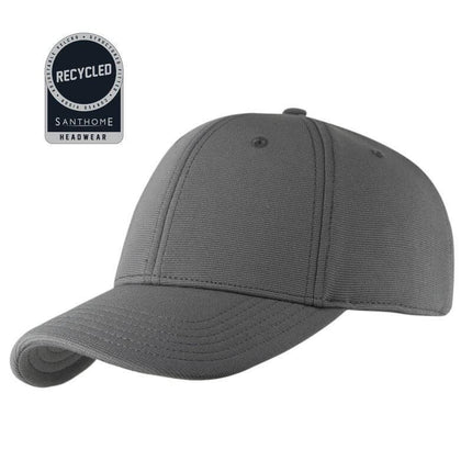 HWSN 506Toolmart GiftsTITAN - Santhome Recycled 6 Panel Adjustable Cap - Dark Grey