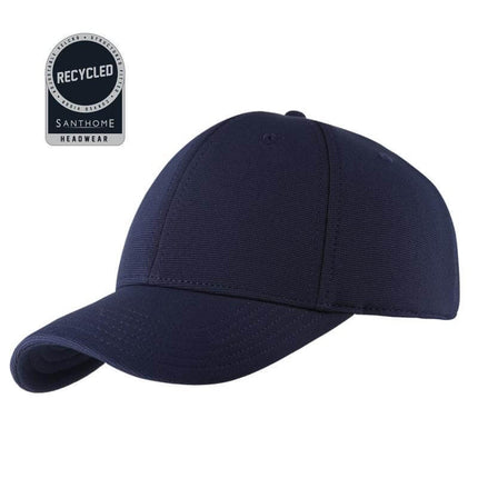 HWSN 503Toolmart GiftsTITAN - Santhome Recycled 6 Panel Adjustable Cap - Navy Blue