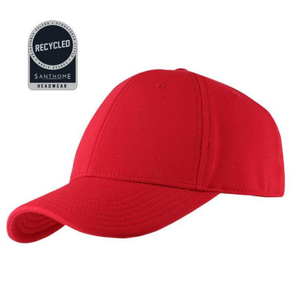 HWSN 504Toolmart GiftsTITAN - Santhome Recycled 6 Panel Adjustable Cap - Red