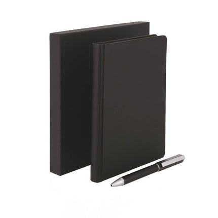 GSSN 403Toolmart GiftsTOMAR - SANTHOME Set Of PU Thermo Notebook And Pen - Black