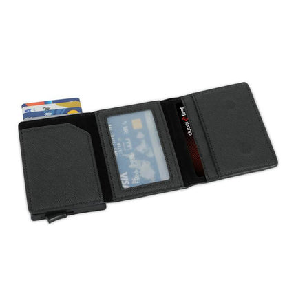 CHSN 1177Toolmart GiftsTORINO - SANTHOME RFID Sliding Card Holder - Black