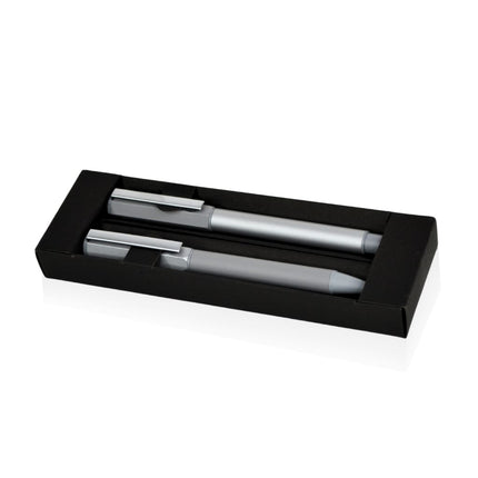 WIGS 203Toolmart GiftsTROFA - Metal Roller and Ball Pen Set - Silver/Grey