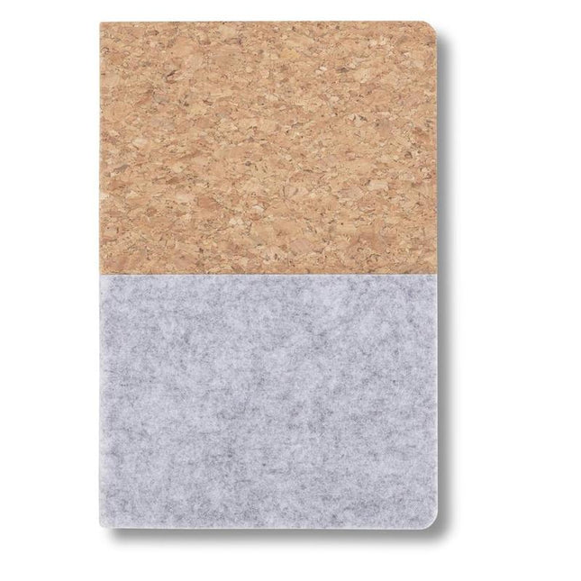 NBEN 5151Toolmart GiftsTROSA - eco - neutral Recycled Felt & Cork Soft Cover Notebook