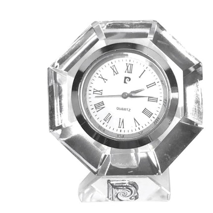 TCPC 761Toolmart GiftsTuiler - Crystal Hexagon Desk Clock by Pierre Cardin - Small