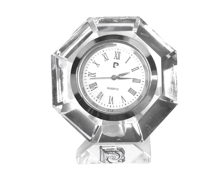 TCPC 761Toolmart GiftsTuiler - Crystal Hexagon Desk Clock by Pierre Cardin - Small