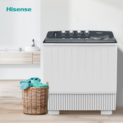 WSBE201HisenseTwin Tub Washer - White | 20 KG