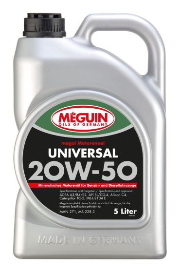 Meguin, 4381, megol Motorenoel Universal 5L | SAE 20W-50