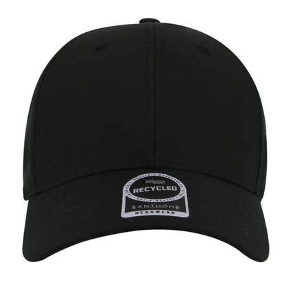 HWSN 516Toolmart GiftsULTRA - Santhome RPET 6 Panel DryNCool® Sport Cap - Black