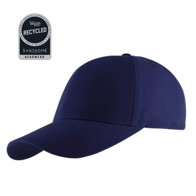 HWSN 518Toolmart GiftsULTRA - Santhome RPET 6 Panel DryNCool® Sport Cap - Navy Blue