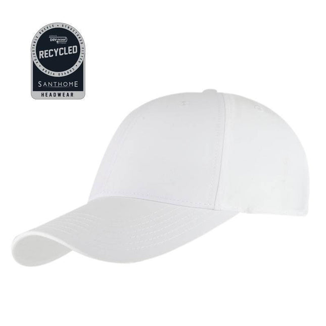 HWSN 517Toolmart GiftsULTRA - Santhome RPET 6 Panel DryNCool® Sport Cap - White