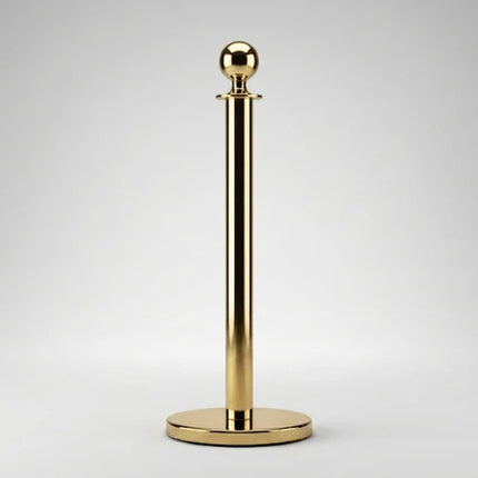 Gold Stanchion Post Queue Management Barrier