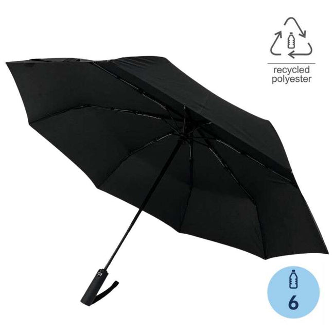 WSSN 2001Toolmart GiftsURBINO - Santhome RPET Auto - Open 23" Umbrella with SPF50 UV Protection