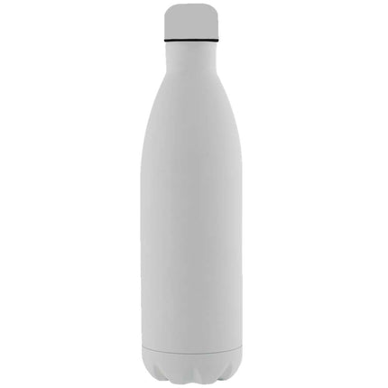 DWGL 3112Toolmart GiftsVALENCE - Soft Touch lnsulated Water Bottle - 1L - White