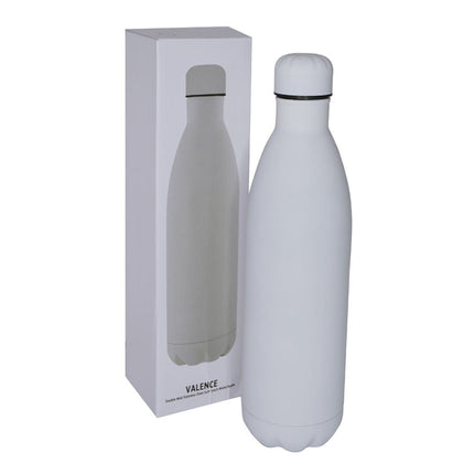 DWGL 3112Toolmart GiftsVALENCE - Soft Touch lnsulated Water Bottle - 1L - White