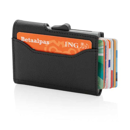 LASN 631Toolmart GiftsVATRA - c - secure PU RFID Card Holder & Wallet Black