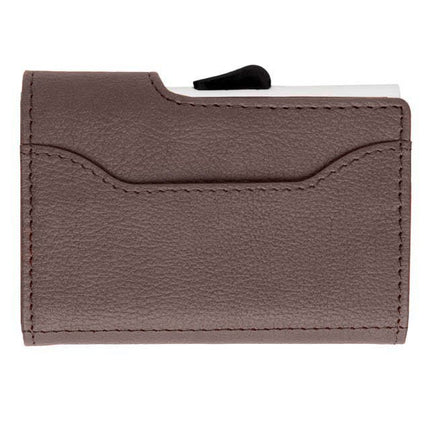 LASN 633Toolmart GiftsVATRA - c - secure PU RFID Card Holder & Wallet Brown