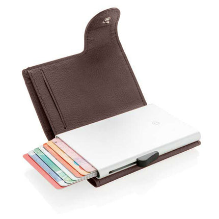 LASN 633Toolmart GiftsVATRA - c - secure PU RFID Card Holder & Wallet Brown