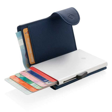 LASN 632Toolmart GiftsVATRA - c - secure PU RFID Card Holder & Wallet Navy Blue