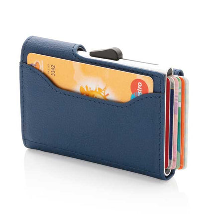 LASN 632Toolmart GiftsVATRA - c - secure PU RFID Card Holder & Wallet Navy Blue