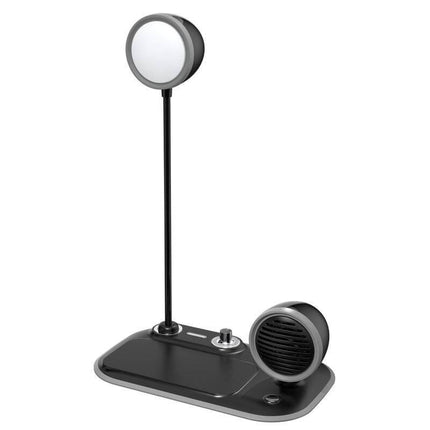 ITLP 1144Toolmart GiftsVEERE - @memorii 3 in 1 Wireless Charger Lamp with Speaker - Black