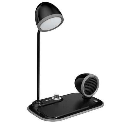 ITLP 1144Toolmart GiftsVEERE - @memorii 3 in 1 Wireless Charger Lamp with Speaker - Black