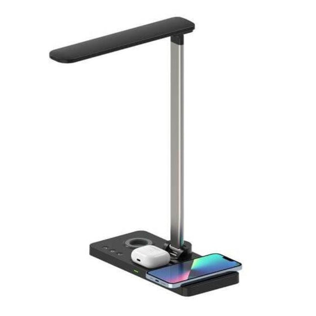 ITWC 1145Toolmart GiftsVELES - @memorii 3 in 1 Wireless Charger with Desk Lamp - Black