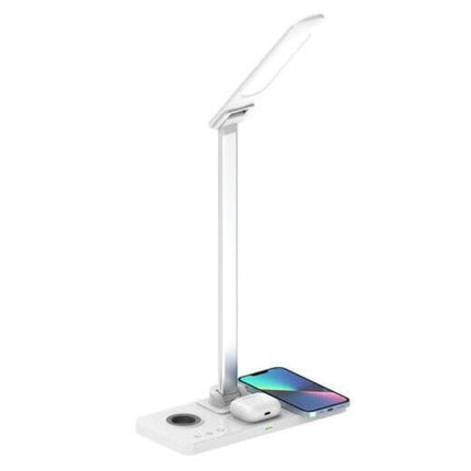 ITWC 1146Toolmart GiftsVELES - @memorii 3 in 1 Wireless Charger with Desk Lamp - White