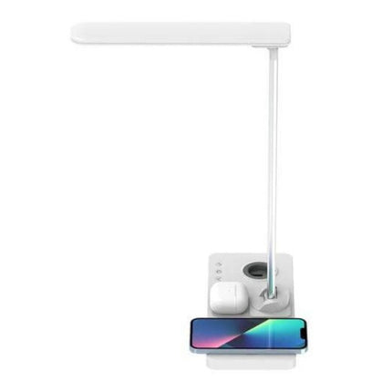 ITWC 1146Toolmart GiftsVELES - @memorii 3 in 1 Wireless Charger with Desk Lamp - White