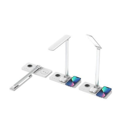 ITWC 1146Toolmart GiftsVELES - @memorii 3 in 1 Wireless Charger with Desk Lamp - White