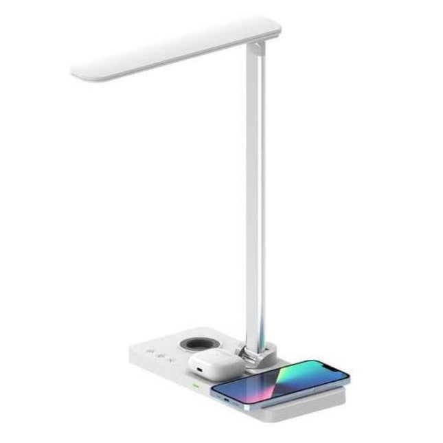 ITWC 1146Toolmart GiftsVELES - @memorii 3 in 1 Wireless Charger with Desk Lamp - White