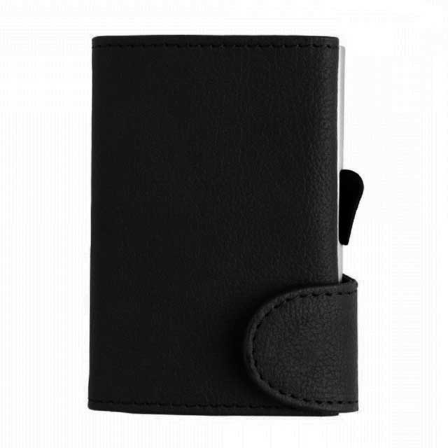 LASN 601Toolmart GiftsVITL - SANTHOME PU Cardholder Wallet Black