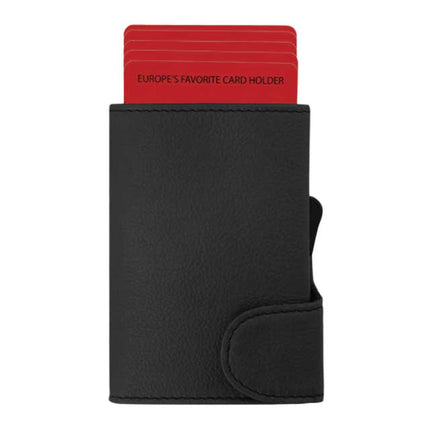 LASN 601Toolmart GiftsVITL - SANTHOME PU Cardholder Wallet Black